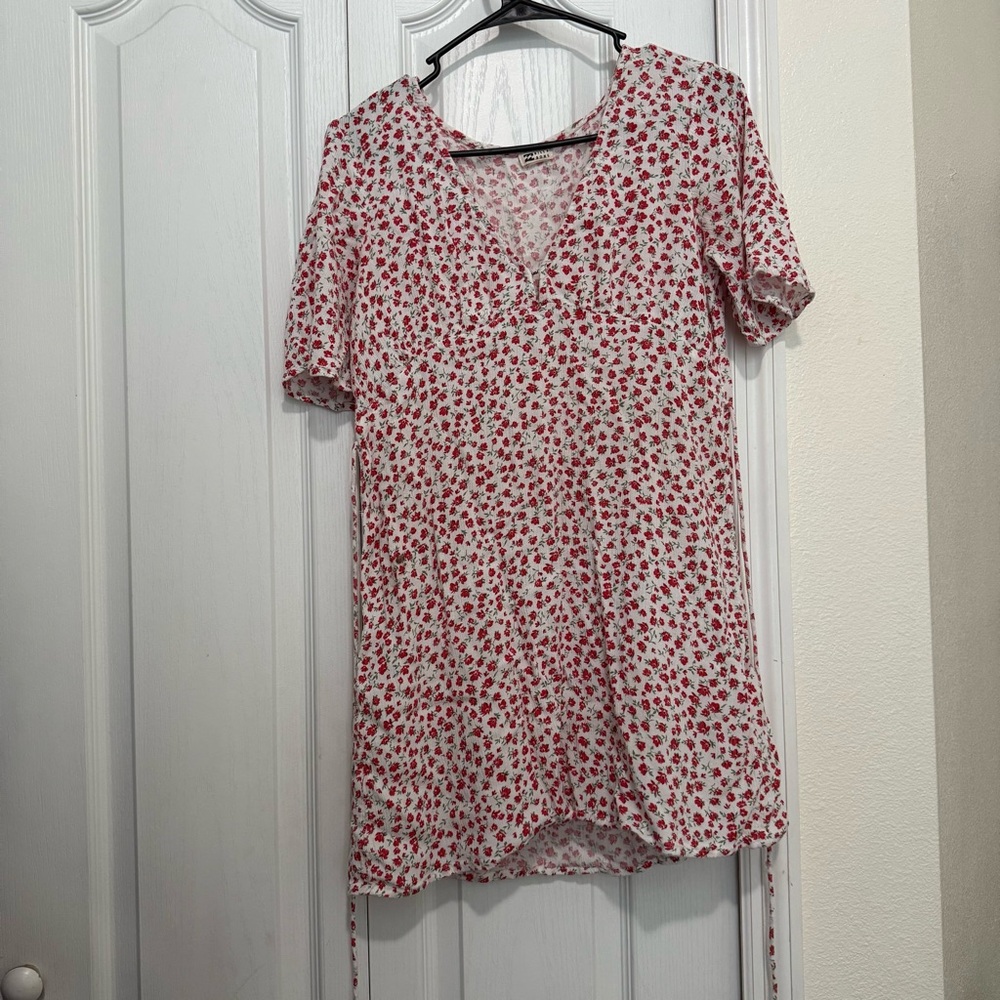 Billabong Last Dance Floral Vneck Mini Dress - Picture 4 of 9